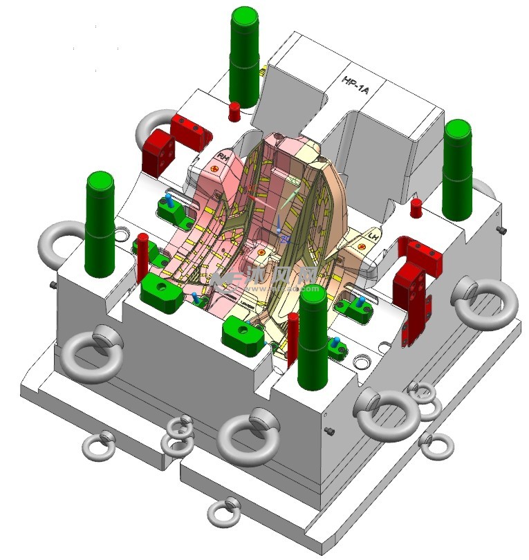 汽车水箱模具二次顶出结构详解