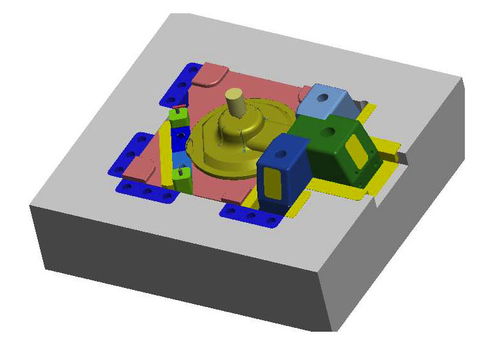 塑胶模具设计,大型吸尘器壳体端盖注塑模的设计要点,内附3d图形